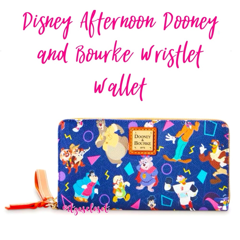 Disney Afternoon Dooney & Bourke Wristlet Wallet by Cortney Williams 90s